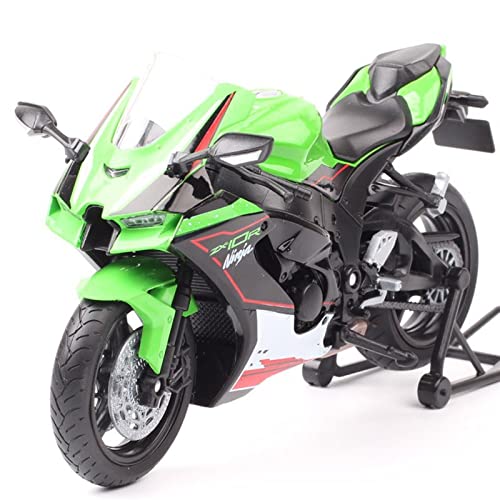 Modèle réduit Kawasaki Ninja ZX-10R 2021 jouet moto métal vert 1/12 de collection