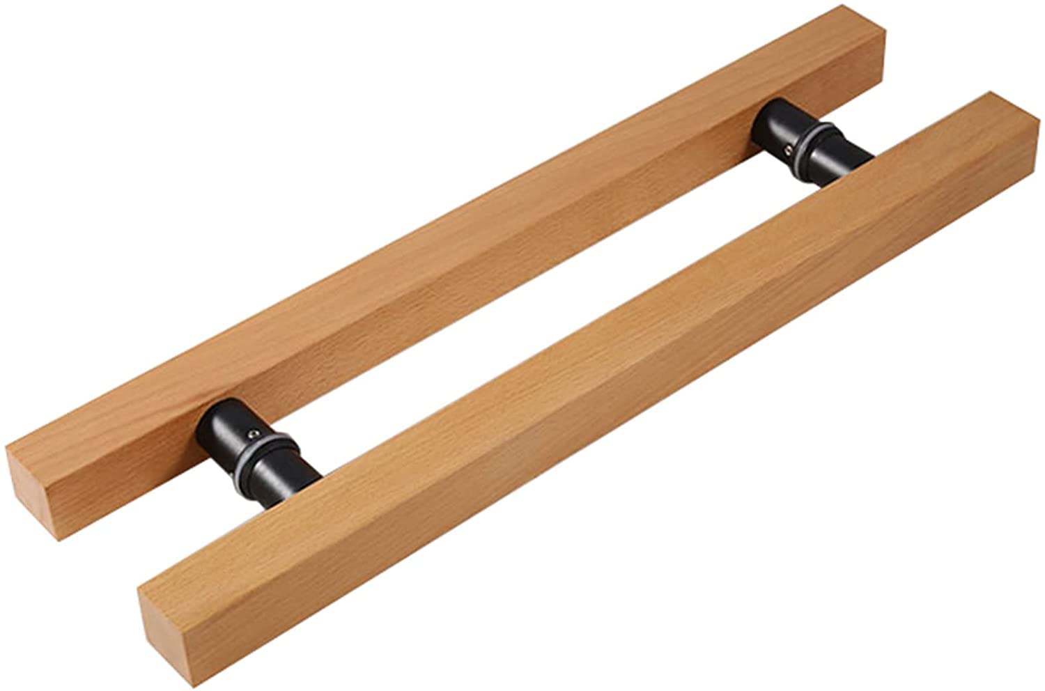CWCQGH Pull Push Shower Kitchen Door Pulls Door Pull Solid Wood Bar Door Handle,Heavy H Shape Barn Door Pull Handle for Hotel Hall Kitchen Bathroom Entry Interior Exterior Pulli,Style3-100cm/39in