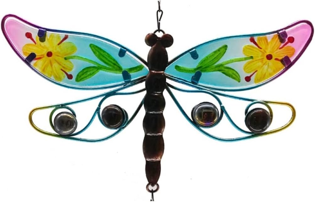 Indoor Wind Chimes Pendant Bell Tube Wind Chimes Indoor Outdoor Garden Decor Memorial Wind Chimes Outdoor Gift with Bell Wind Chime(Dragonfly)
