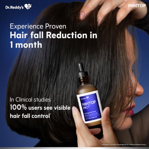 Image of Mintop Pro Plus Hair Regrowth Serum | Fortified with 10 Active Ingredients | Redensyl, Procapil, Biotin & Kopexil | Clinically Proven Hair Fall Control | Nourishes Scalp & Supports Fuller, Thicker Hair