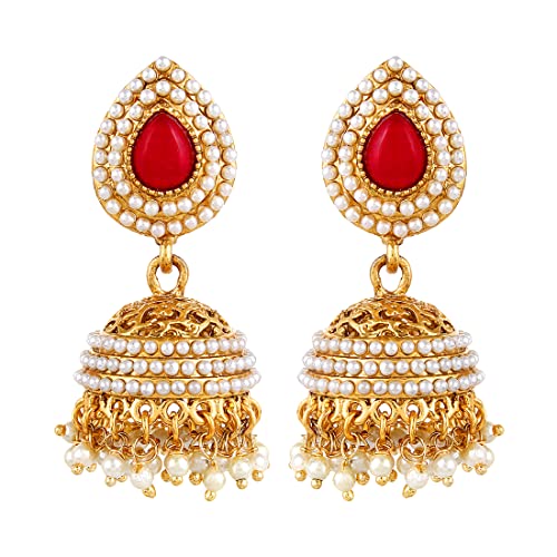 Stylish Plated Jhumka Earrings for Women
