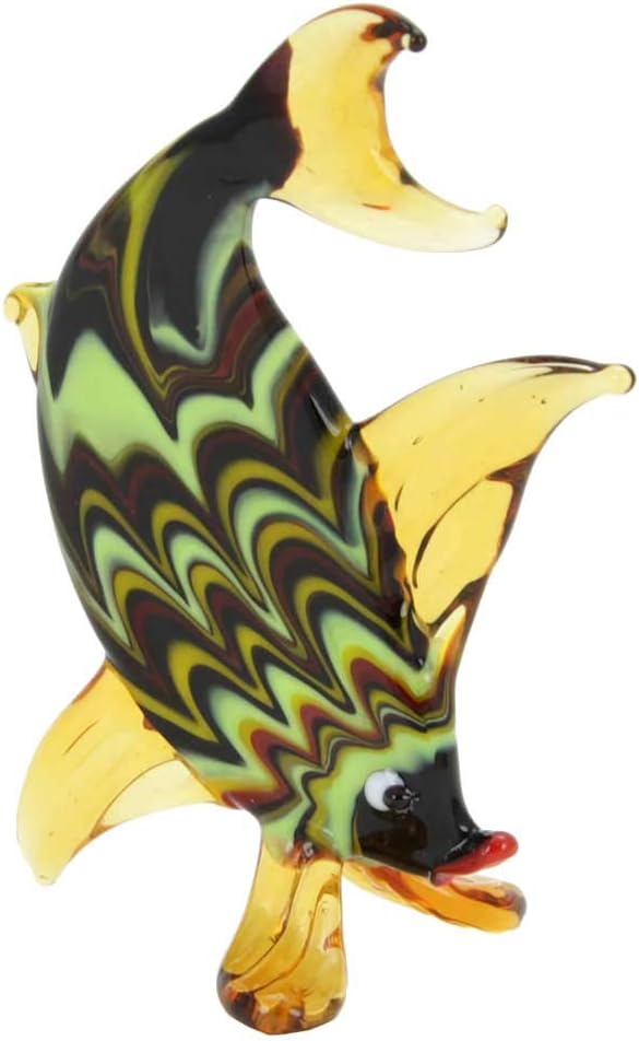 Glass Of Venice Murano Glass Festooned Oval Fish