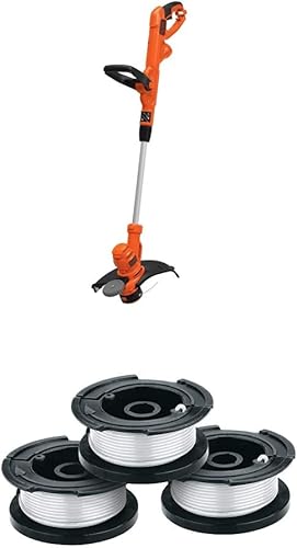 BLACK+DECKER Cortadora de hilo con línea de recorte, 30 pies, 0.065 pulgadas (BESTA510 y AF-100-3ZP)