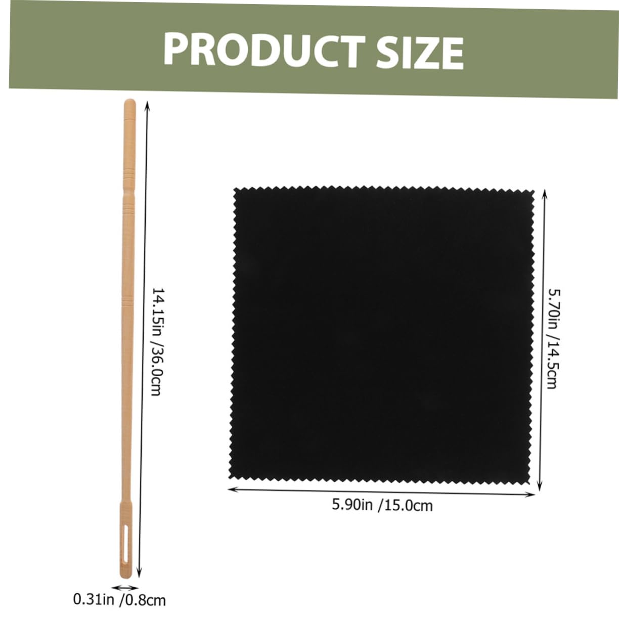 BESTonZON Beginner to Pro Flute Flute Cleaning Stick and Cloth Lightweight Flute Cleaning Kit