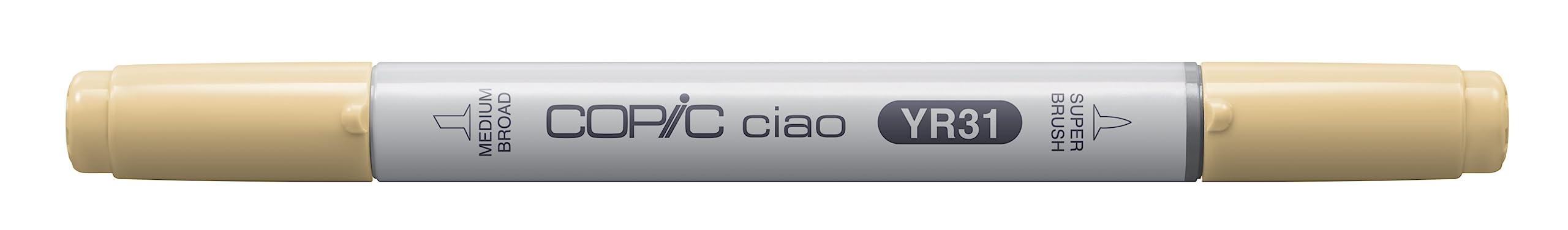 Copic Ciao Coloured Marker Pen - (YR-31) Light Reddish Yellow, For Art & Crafts, Colouring, Graphics, Highlighter, Design, Anime, Professional & Beginners, Art Supplies & Colouring Books