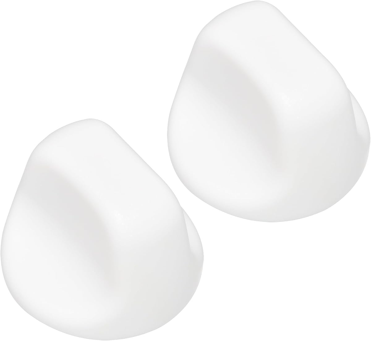 S600349 Range Hood Knob S99360233 Fan Knob White 2PCS | Durable Plastic Material, Replacement Parts for Kitchen Appliances Stove Fan and Light
