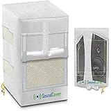 Two Large Speaker Covers for C-Bracket Mounted Outdoor Speakers in White, Heavy Weight Waterproof UV Protection - fits Definitive Technology AW 6500, Klipsch AW-650, Polk Audio 8 Speakers