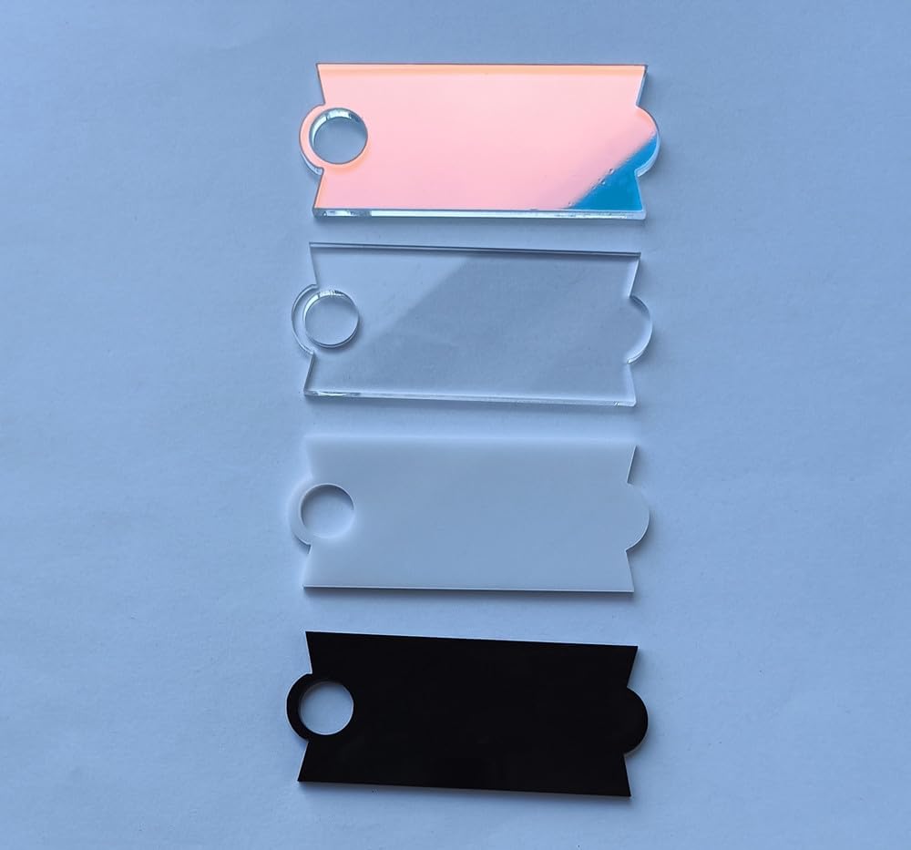 16pcs of Stanley Cup Name Plate,Name Tag Blanks for Lid,Tumbler Name Tag,Name Plate for Water Bottle (30oz & 20oz, Mix Acrylic Colors)