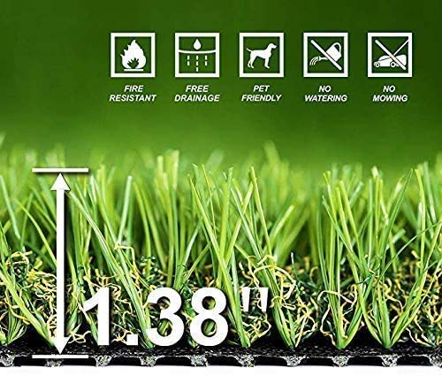 image for WMG GRASS Premium Artificial Grass, Drainage Mat, 28'' x 40'' Artifici