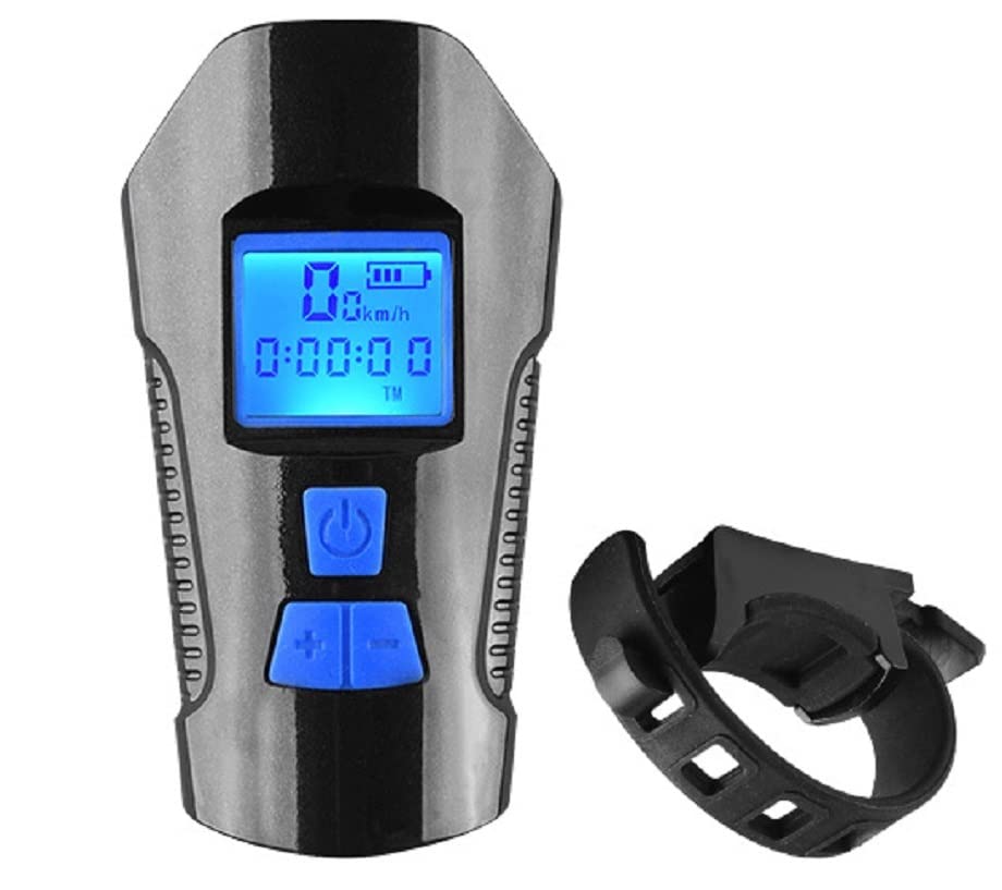 Luci per bicicletta a LED Luci posteriori per fari per bicicletta ricaricabili anteriori e posteriori USB, tachimetro per bicicletta, luci anteriori impermeabili per contachilometri, adatte per bici