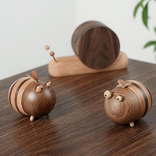 Bee Toothpick Holder Dispenser - Unique Kitchen Gadgets for Home Decor and Gifts, Cute Kitchen Accessories for Bee Lovers, Bee Decor - Perfect Kitchen Gifts Idea--Includes 150 Pcs Toothpicks - Thumbnail 6