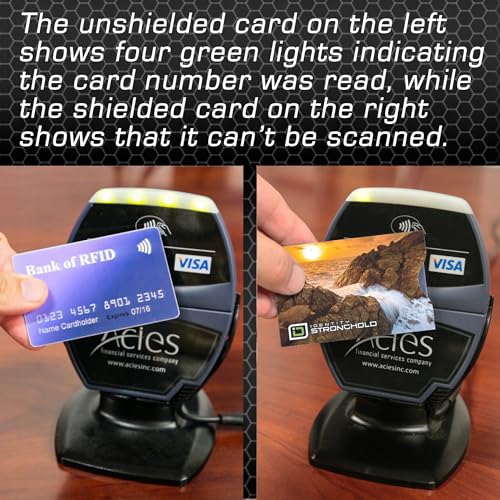 Image of RFID Blocking Credit Card Sleeve Protectors - USA Made Slim Wallet Inserts for Credit Cards, Debit Cards & ID Protection (16, Sunset - 16 Pack)