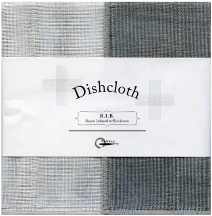 Nawrap Binchotan Charcoal Dishcloths, Naturally Anti-Odor, Set of 3, Aqua, White & Purple