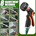 Weciau Spiralschlauch Wasser, Gartenschlauch Flexibel 10M mit Brause, Flexibler Wasserschlauch für Gartenbrause, Gartenschlauch Spiralschlauch Dehnbarer Garden Hose für Gartenbewässerung, Autowäsche