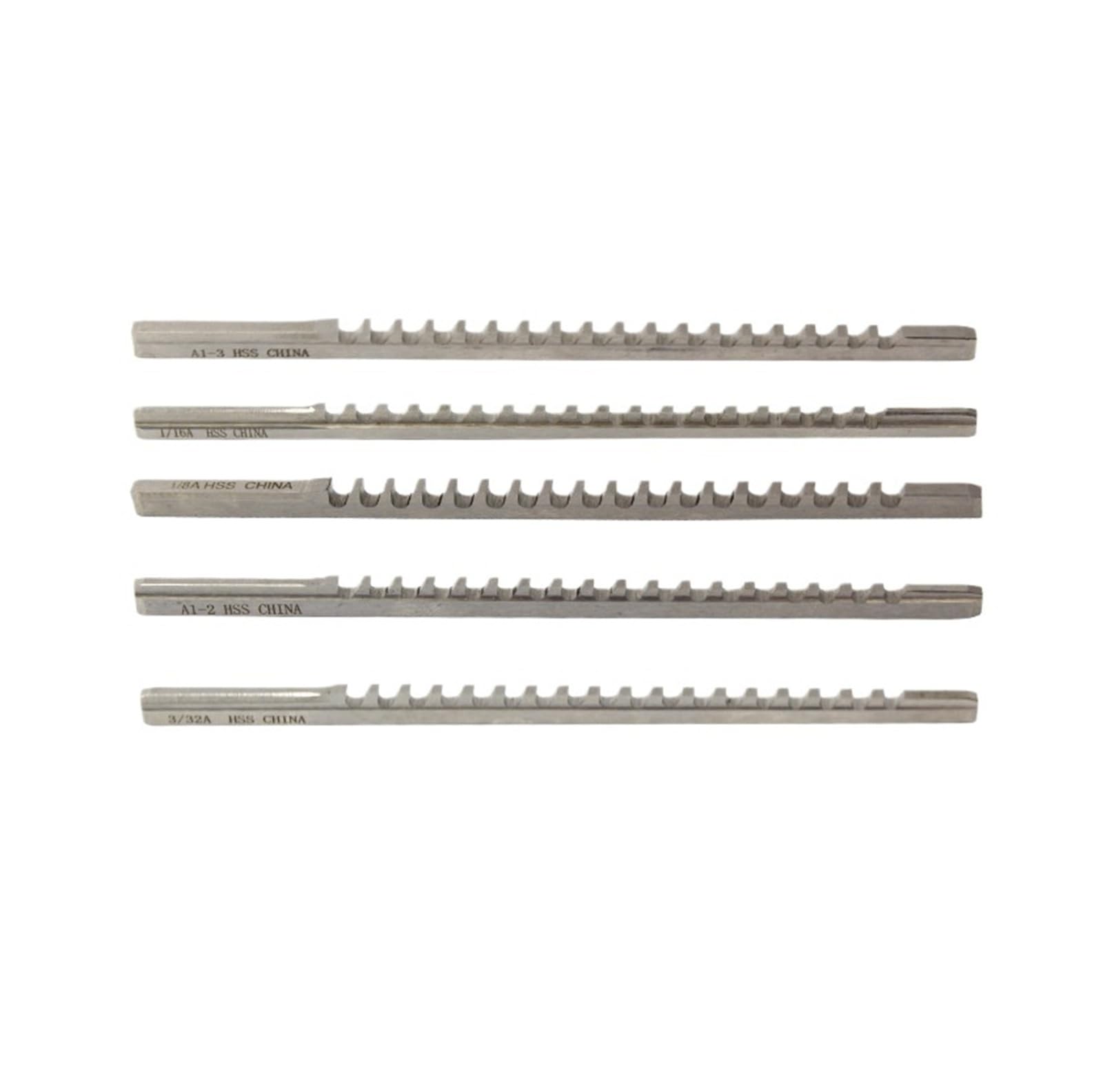 Brochas de chavetero de empuje A1 de 2-3 mm, 1/16", 1/8", 3/32", en pulgadas métricas, de acero de alta velocidad for máquinas herramienta de corte CNC Resistencia al calor(A1-3mm)