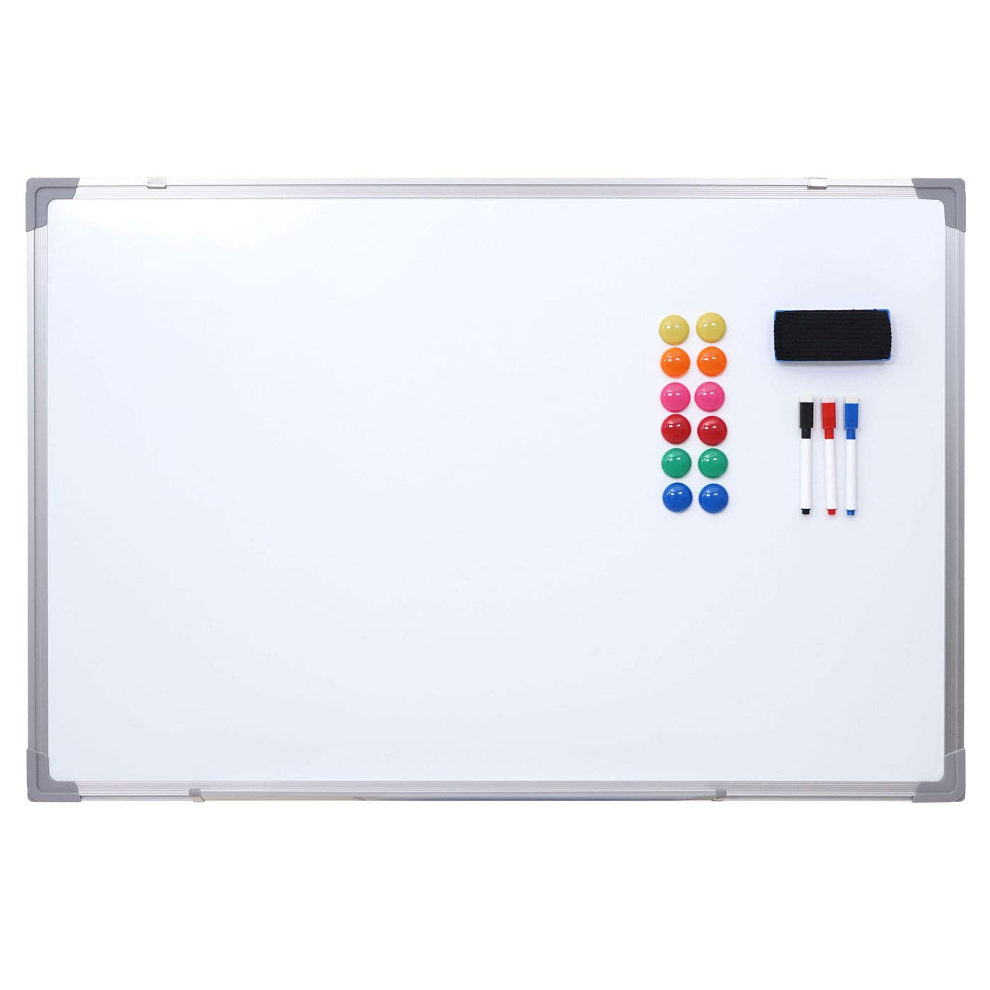 Mendler Whiteboard HWC-C84 Pinnwand, inkl. Zubehör - 90x60cm