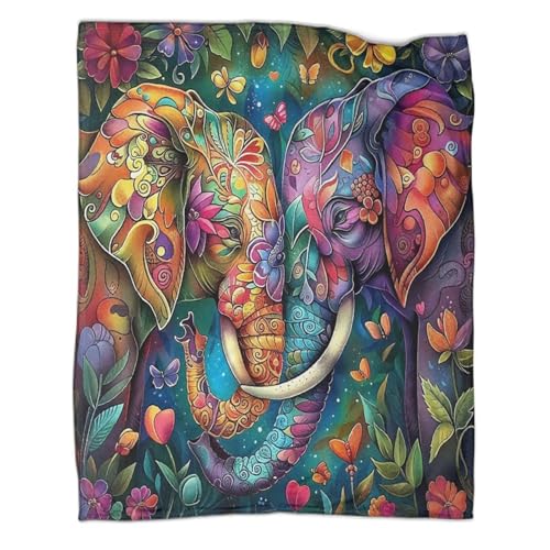 Couverture de lit éléphant douce pour cocooning canapé et nuits chaudes - 3