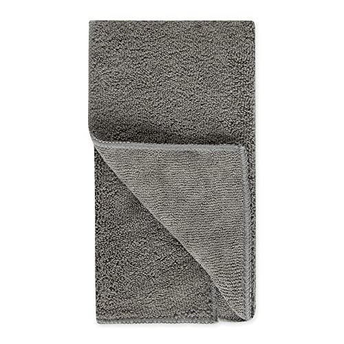 Image of Bone Dry Pet Grooming, Embroidered Microfiber Towel Drying Collection, 15x30, Gray