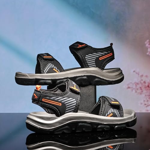 Image of ASIAN Virat Junior-14 Kids Sports Sandals with Velcro Straps | Cushioned Footbed, Lightweight & Anti-Slip Grip | Ideal for Play & Outdoor Use