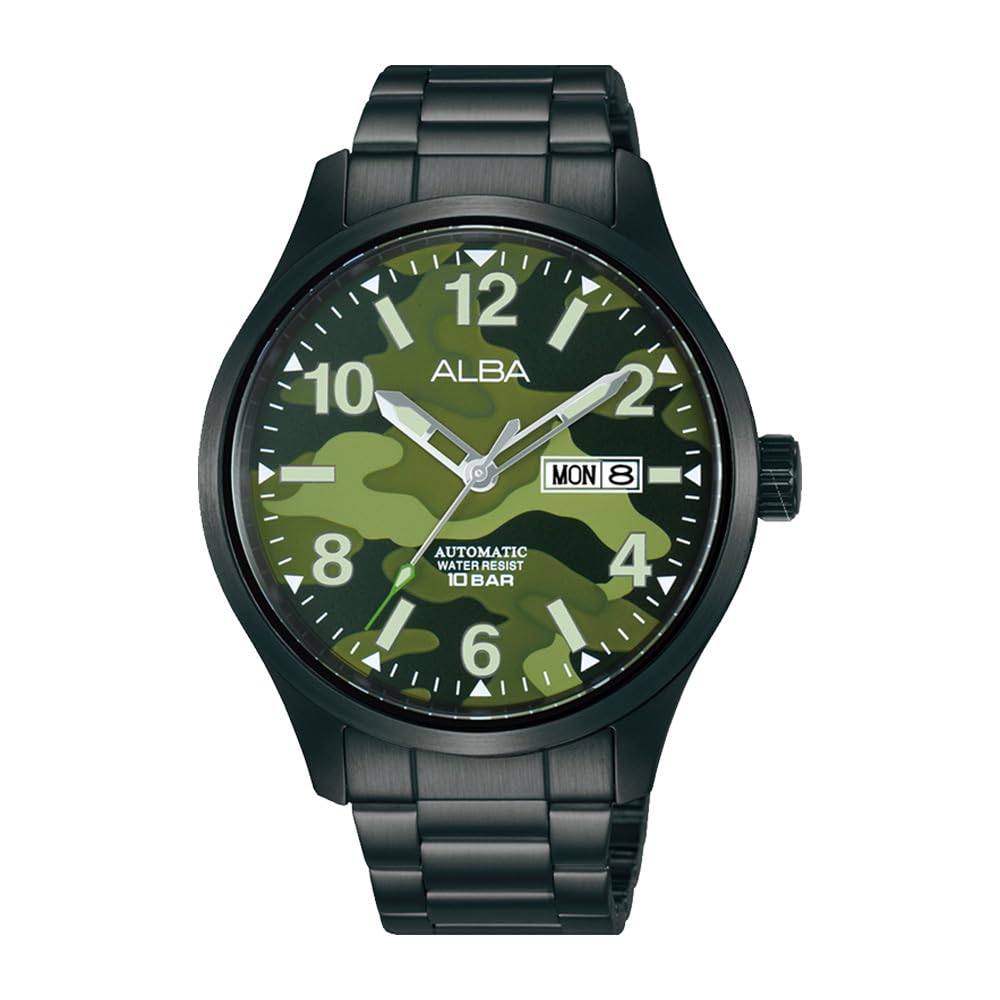Alba Stainless Steel Men Analog Wristwatch Al4313X1, Green Dial, Black Band (B0C4PNCRCB) Amazon Price History, Amazon Price Tracker