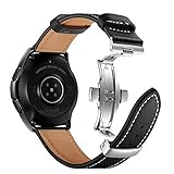 COMPATIBILIDAD UNIVERSAL: la correa de reloj de cuero transpirable especialmente diseñada para Samsung Galaxy Watch 42mm, Samsung Galaxy Watch Active 40mm, Samsung Gear Sport, Samsung Gear S2 Classic SM-R732 / SM-R735, Garmin Vivomove HR, Garmin VivoActive 3 y otros tradicionales o inteligentes relojes de 20 mm de tamaño. Se adapta a las muñecas de 6.5-8.66 pulgadas (165-220 mm).