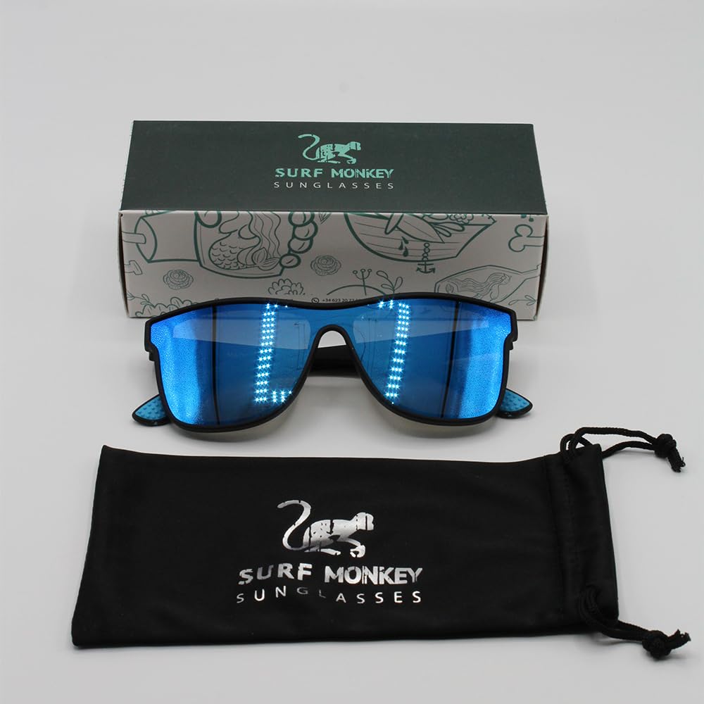 Surf Monkey Gafas de sol POLARIZADAS Hombre/Mujer | UV400 | Libre de BPA
