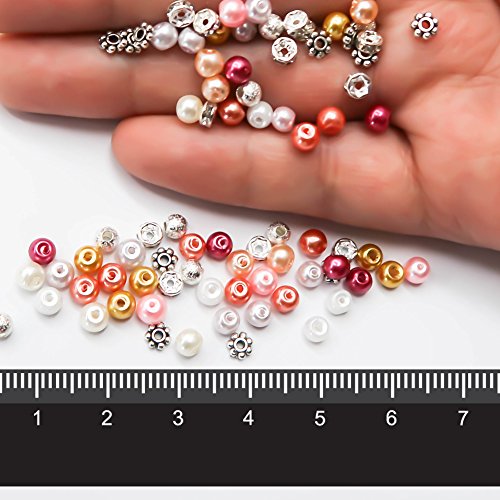 image for TOAOB THE ONE AND ONLY BABY TOAOB 3800pcs Glass Pearl Beads Kit 4mm Mu