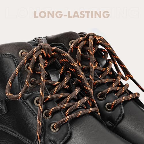 Image of Stepace 2 Pairs Round Heavy Duty Boot Laces for Hiking and Work Boots