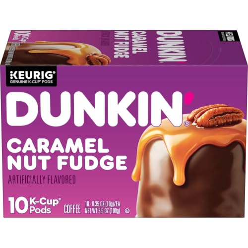 Dunkin’ Turtle Love Coffee, Dark Roast, Keurig K-Cup Pods, 10 Count Box - image 1