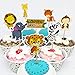 Jungle Safari Animal Cupcake Toppers Picks - 62pcs Animal Theme Party Decorations Zoo Animals Cake Decorations Animal Theme Party Supplies for Kids Birthday Baby Shower Animal Theme Party Decorations