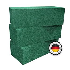 3 x floral foam – wet foam set 23 x 11 x 7.5 cm plug-in, plug-in compound, plug-in bricks for flower arrangements – plug…