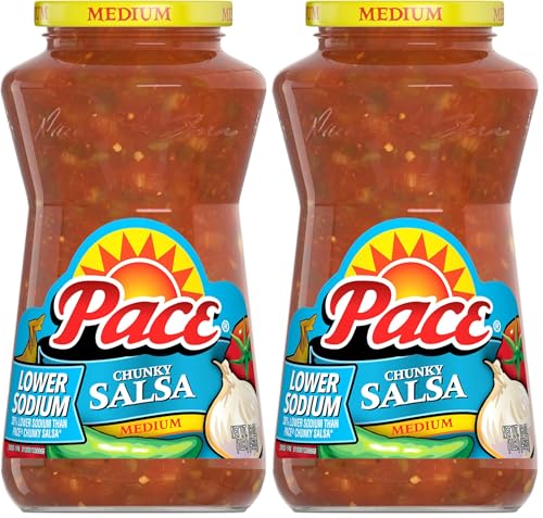 Image of Pace Lower Sodium Chunky Medium Salsa, 16 oz Jar (Pack of 2)