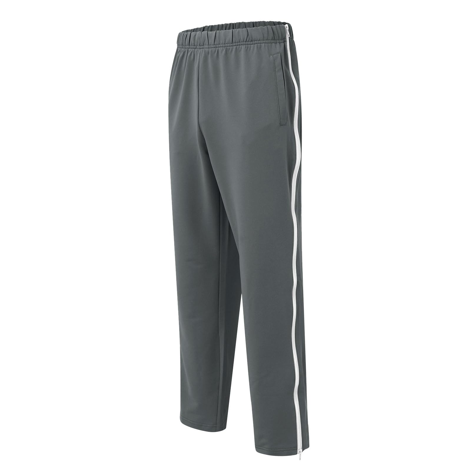 Generico Pantaloni da Riabilitazione per Donne e Uomini Che Possono Aprire i Lati, Pantaloni da Allenamento con Cerniera sul Lato della Gamba, Pantalone Larghi Quick-Fuck, Pantalone della Tuta Larghi