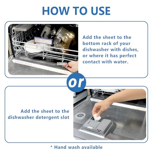 Image of Binbata Upgraded Eco Dishwasher Detergent Sheets Up To 32 Loads, Unscented Plastic Free Dishwashing Soap Strips With High Efficient Solid Enzyme, Leaving Dishes Sparkling Clean