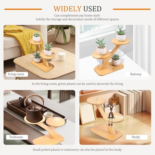 Support de plante en bois compact pour casser le manque d'espace intérieur - 5