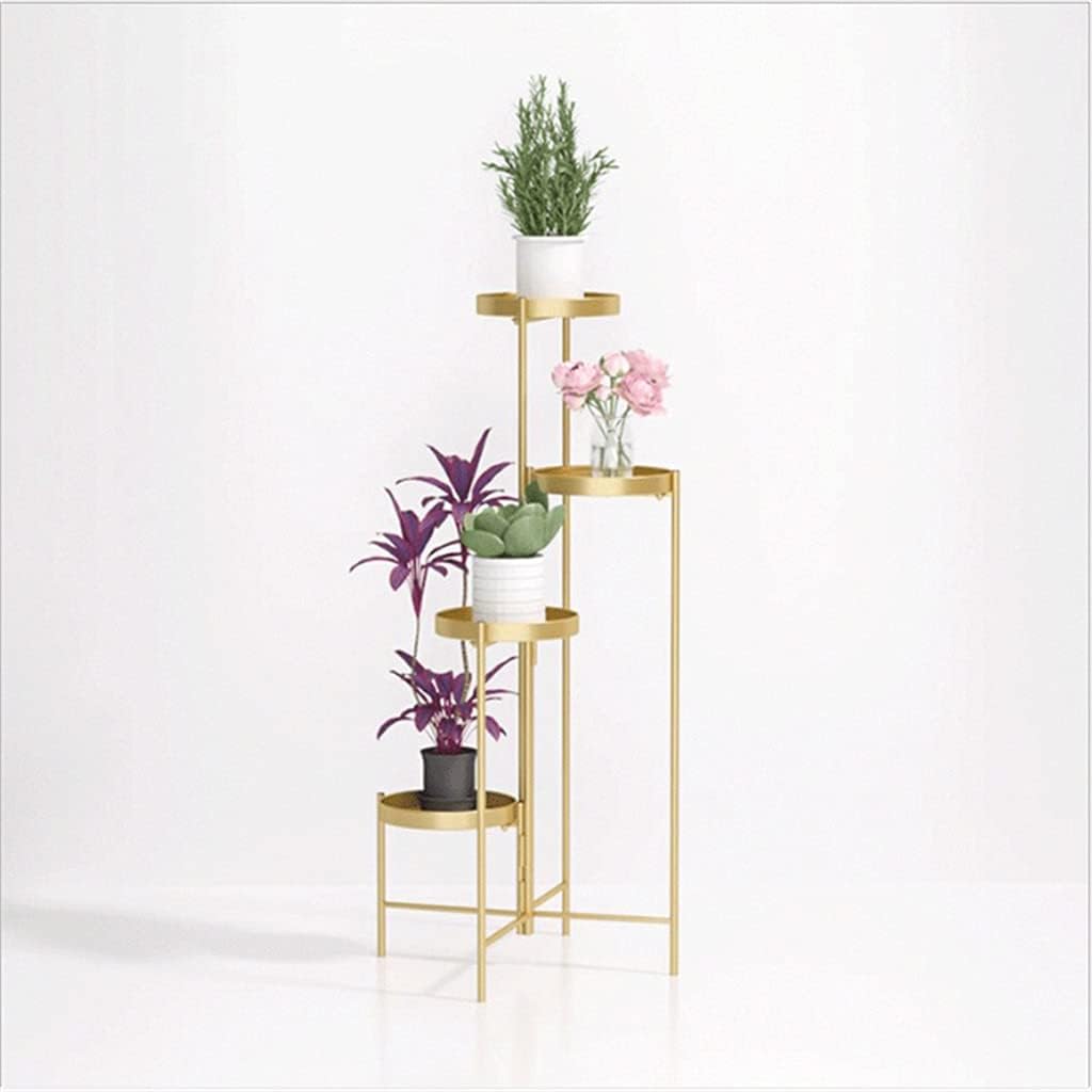 4 Tiers Flower Holders Plant Rack Display Shelf Floor Protection Flower Pot Stand Indoor Outdoor