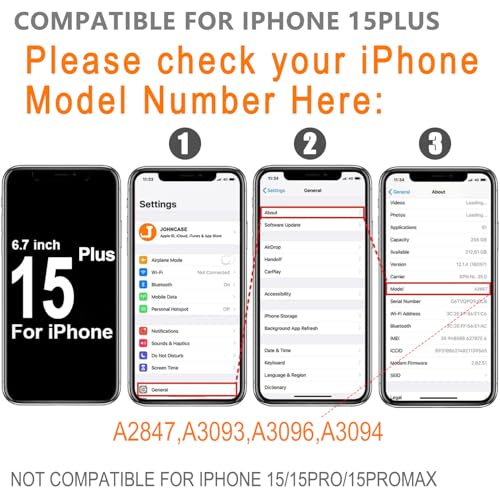 Cámara frontal de 12 MP iPhone 15 Plus soluciona error de enfoque pieza Johncase 7