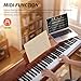AiJoy Digital Piano 88-Key Hammer-action Weighted Keyboard, Full Size Wooden Electric Piano for Beginners with Triple Pedal, Compact Design, Supports MIDI/Headphone Connection, ADP-20