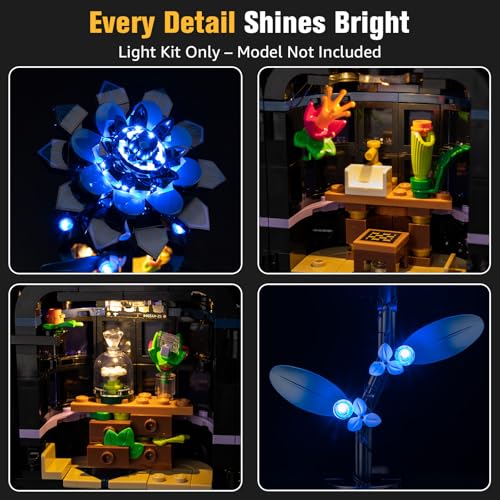 Kit luz Lego Black Dahlia Wednesday 76784 con interruptor 4