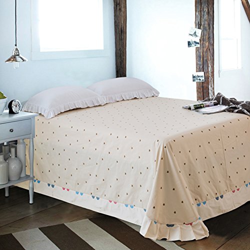Draps en coton et lin qui ne glissent pas | Lit double 230x245cm - 2