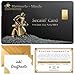 Geschenk aus Gold – Goldbarren 0,5g Heimerle+Meule - Secain Card - inkl. Geschenkverpackung, Grußkarte und Echtheitsgarantie