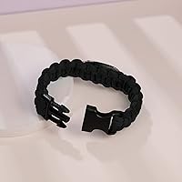 Vista 44 de Pulsera de alerta médica Paracord para hombres y mujeres Pulsera de identificación médica de acero inoxidable con hebillas de liberación lateral