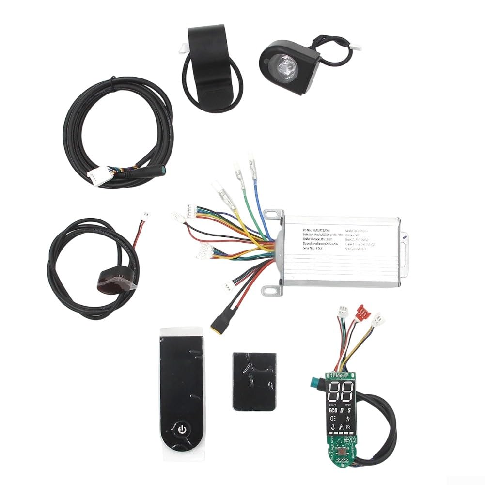36V 350W Controller Armaturenbrett Beschleuniger Ersatz Set für Xiaomi Elektroroller mit Display und Verkabelungsset (7-teiliges Set)