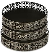 MIHIRO Lazy Susan Organizer, Metal Lazy Susan Rotating Tray Turntable for Cabinet Table, Rotatabl...
