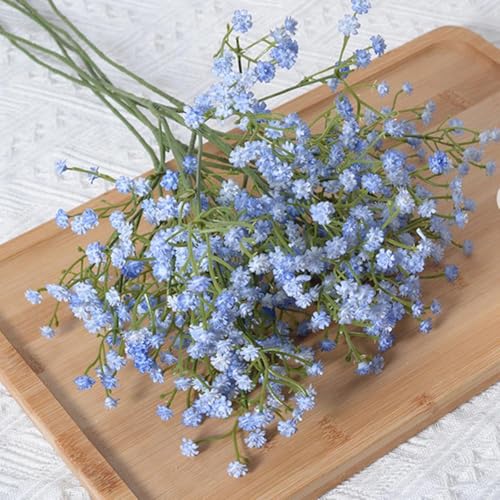 1Pc Simulated Starry Sky with Soft Touch, Simulated Flower Wedding Decoration, Handheld Plastic Starry Sky, Artificial Fake Flower(Light Blue)