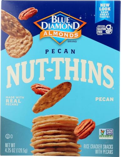 Image of Blue Diamond NutThins Cracker Snacks, Pecan, Boxes, 4.25 oz