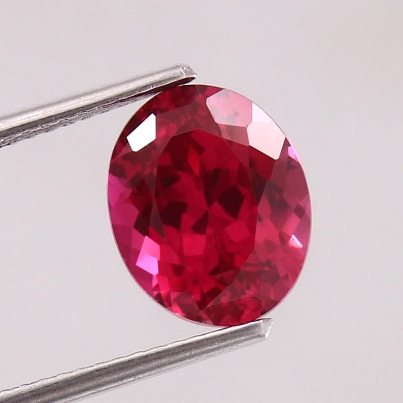 Rubis naturel ovale de 10 x 8 mm, cadeau idéal pour bijoux - 4