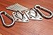 Size M6 600 lb Capacity Premium Hammock Hooks Best Hanging Kit for Indoor relaxation Set of Ceiling Hook Hanger, Spring Snap Hooks and Screws Durable Hammock Hooks Carabiners For Hammocks Indoor