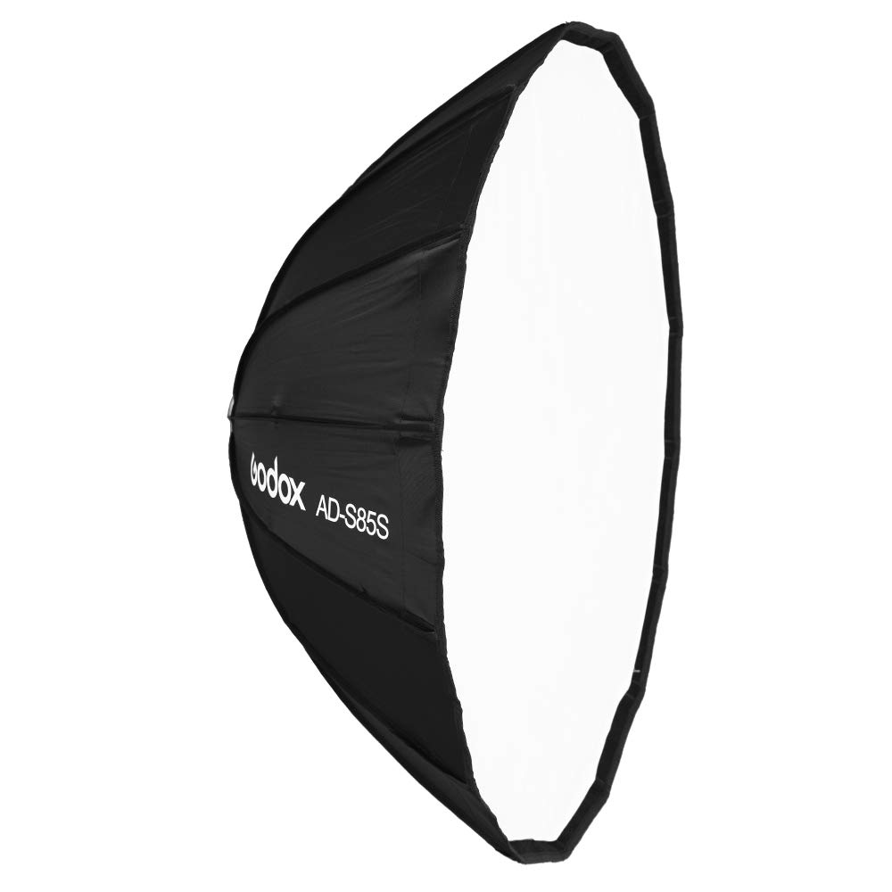 Godox AD-S85S Softbox Portatile 85 cm, Supporto per Flash Monolight AD400Pro, AD300Pro, ML60, ML60Bi (Godox-Mount)