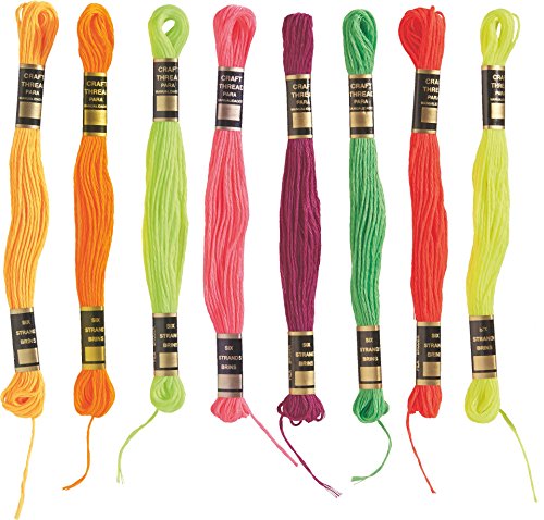 HABA 67789 Lernspielzeug Wehrfritz Neon Stickgarn, Kreativität und Kunst Materialien, für Kinder Cover